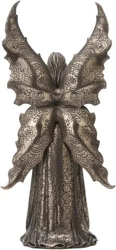 Vista 3 de Veronese Design Anne Stokes - Estatua de diseñador de resina fundida en frío de 14 1/8 pulgadas de alto, acabado de bronce antiguo, Only Love Remains