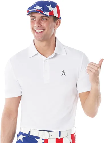 Vista 5 de Gorra plana de golf Royal & Awesome para hombres, divertidas gorras de golf