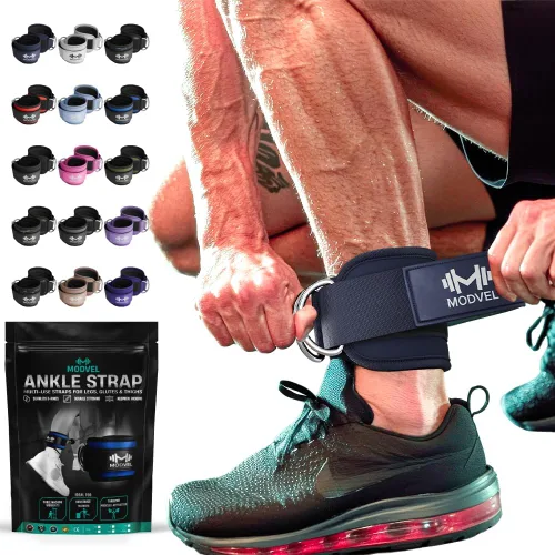 Vista 25 de Modvel Gym Ankle Strap for Cable Machines – Glute & Leg Kickback Ankle Straps for Gym Workouts – Adjustable, Padded Support for Strength Training