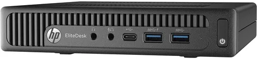 Vista 2 de HP EliteDesk 800 G2 Mini PC de escritorio empresarial Intel Quad-Core i3-6100T hasta 3.2G, 16GB DDR4,256GB SSD, VGA, puerto DP, Windows 10