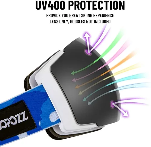 Vista 4 de COPOZZ S1 - Juego de gafas para esquiar polarizadas, magnéticas, para snowboard, OTG UV400