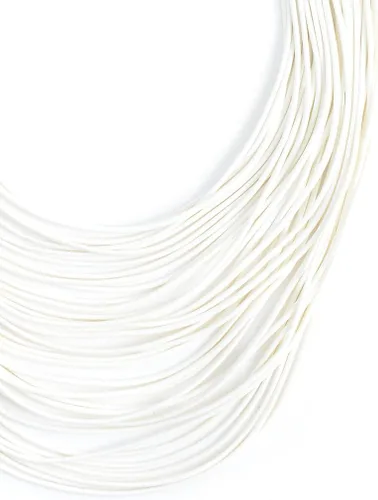 Vista 2 de ZENZII Collar con pechera de varias hebras con cierre magnético para mujer