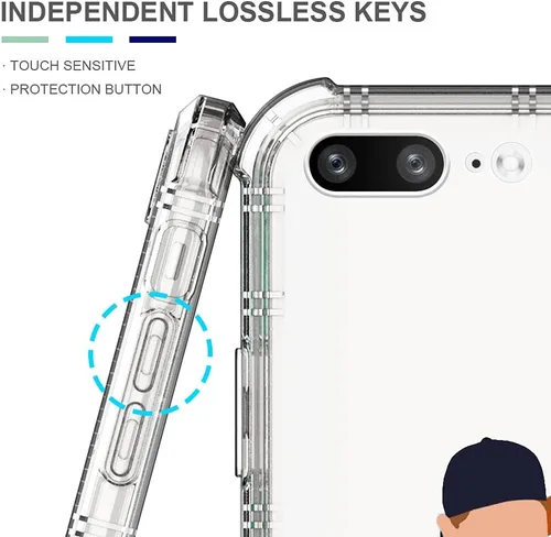 Vista 5 de CARLOCA Compatible con funda para iPhone SE 2020, funda para iPhone 8 para niñas, diseño transparente con patrón de lucha de béisbol de niños