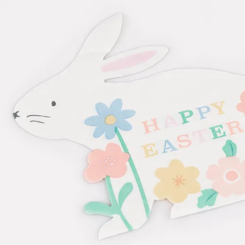 Vista 2 de Meri Meri Servilletas de Pascua (16 unidades), servilletas desechables de papel de Pascua de 3 capas