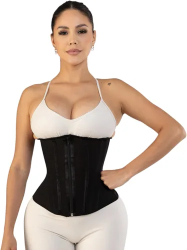 Vista 6 de Silueta Perfecta Faja de entrenamiento de cintura para mujer, Faja colombiana de reloj de arena, corsé de doble compresión en la cintura extrema.