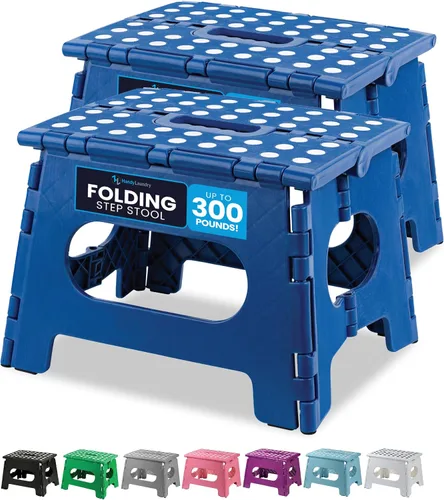 Vista 13 de Handy Laundry Taburete plegable de paso - Taburete plegable lo suficientemente resistente para apoyar a adultos y lo suficientemente seguro