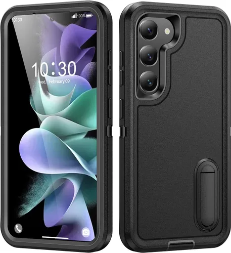Vista 3 de IDweel Funda para Galaxy S23 para hombre, resistente protección a prueba de golpes, antiarañazos, ajuste delgado, ligera, duradera, funda rígida