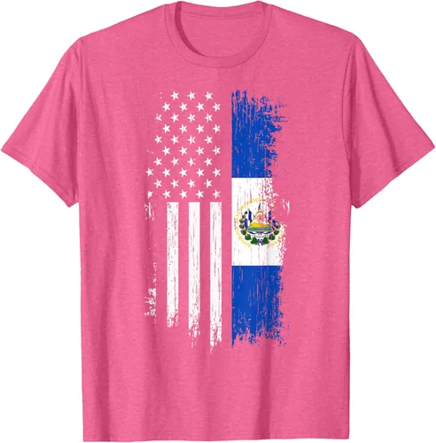 Vista 39 de Camiseta de la bandera de Estados Unidos salvadoreño - Camiseta de El Salvador USA