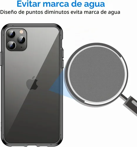 Vista 5 de JETech Funda para iPhone 11 Pro Max, antiamarilleo, color negro