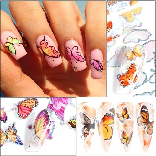 Vista 26 de Calcomanías de transferencia de papel de uñas de Navidad, 10 hojas de calcomanías de arte de uñas de Navidad, calcomanías de invierno, Papá Noel