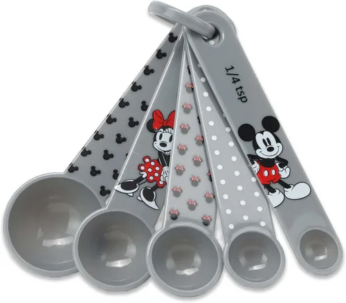 Vista 9 de Vasos medidores de Mickey y Minnie Mouse de Disney Tazas medidoras de Mickey Mouse con temática de amor adorable para cocina