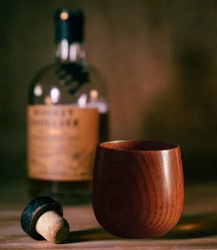 Vista 5 de 1 Pieza Vasos de Whisky de Madera, Regalos de Vasos de Bourbon para Hombres, Vasos de Degustación de Whisky Bourbon Old Fashioned – Regalos