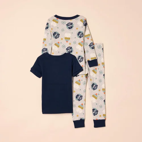 Vista 3 de Amazon Essentials Disney Marvel Star Wars - Pijama unisex de algodón ajustado para niños