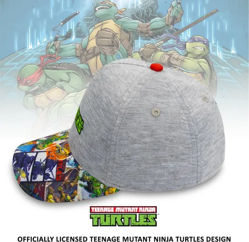 Vista 4 de Gorra de béisbol de las Tortugas Ninja Teenage Mutant, gorra de béisbol TMNT para niños, gorro de algodón