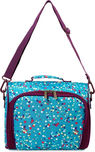 Vista 18 de J World New York Casey - Lonchera pequeña para adultos. Lonchera aislada de tamaño mediano para niños, color negro, 9.5 x 10 x 3.5 pulgadas