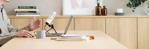 Vista 9 de Yamaha Micrófono condensador USB de alta definición YCM01U blanco