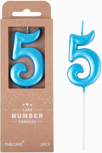 Vista 28 de PHD CAKE Velas de cumpleaños número 0 azul elegante de 2.76 pulgadas, velas de número azul, velas de número para pastel, celebración de fiesta