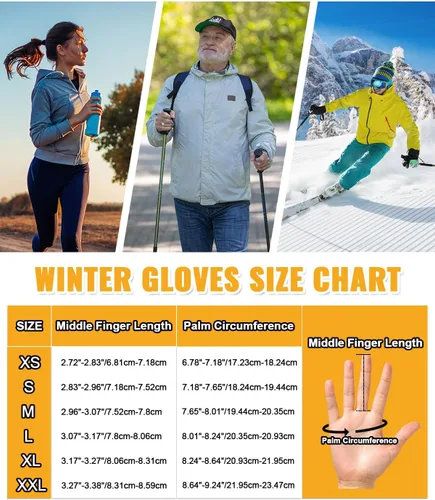 Vista 6 de RIGWARL Glove Liners - Guantes de correr ligeros para hombres y mujeres, con tiras antideslizantes, guantes de esquí resistentes al viento