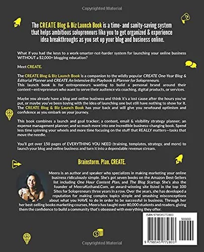 Vista 2 de CREATE Blog & Biz Launch Book Launch Your Biz like a Pro, Create a Powerful First Impression & Grow Quickly with Tips, Strategies, and over 150+