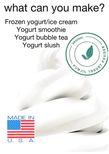Vista 6 de Pumjil Mezcla de helado, mezcla de helado suave probiótico, ideal para yogur congelado y batidos, 55 porciones por caja, mezcla suave para servir