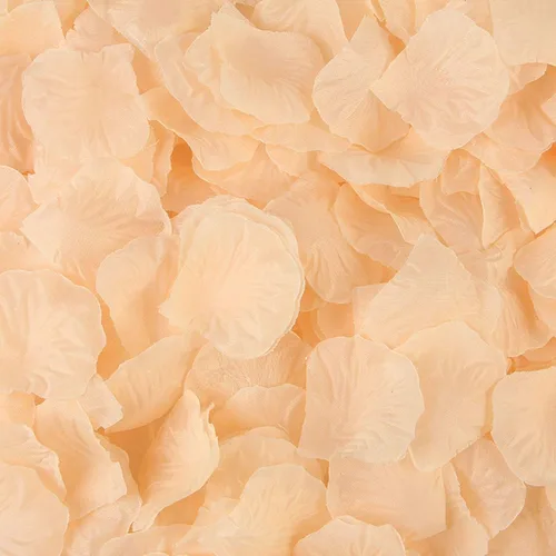 Vista 13 de DJBM 1000 pétalos de rosa artificiales para decoración de bodas, fiestas, color negro