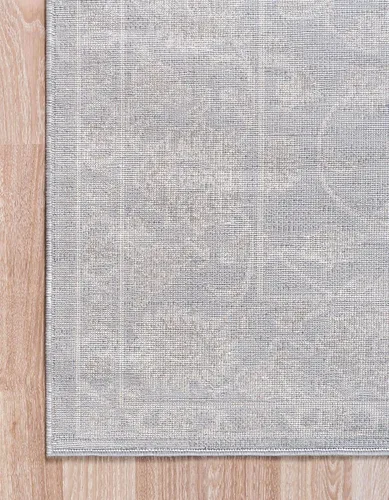 Vista 10 de Unique Loom Boston Collection - Alfombra rectangular de 2 x 3 pies y 1 pulgada, color gris y marfil