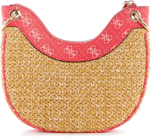 Vista 3 de GUESS US Kasinta - Mini bolsa Hobo de rafia