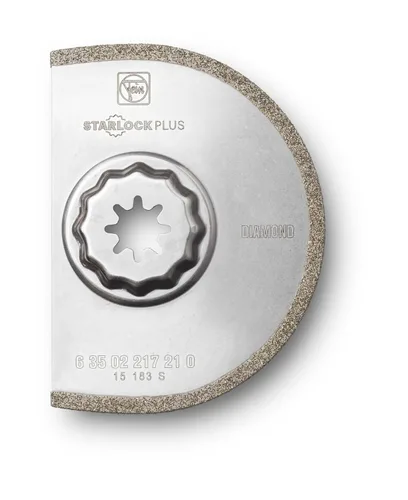 Vista 3 de Fein Starlock Plus 63502170210 - Hoja de sierra segmentada de carburo, extracción precisa de lechada de azulejos, corte de yeso y trabajo