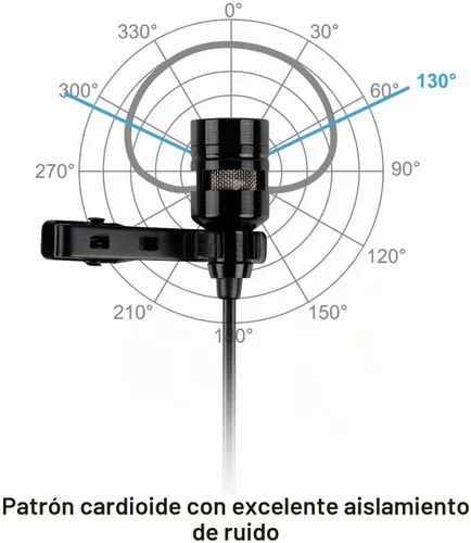 Vista 4 de FIFINE Micrófono de solapa Lavalier USB, condensador cardioide con clip, micrófono USB Plug and Play con tarjeta de sonido para PC y Mac-K053