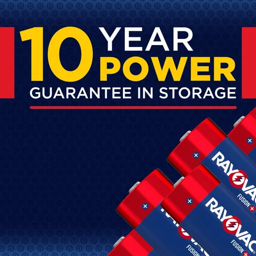 Vista 2 de Rayovac Baterías Fusion C (paquete de 4), pilas alcalinas C