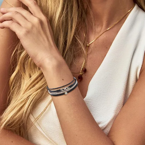 Vista 7 de Long tiantian Leather Wrap Bracelets for Women Trendy Beaded Bracelets Boho Jewelry for Women Pulseras para Mujer Stackable Cuff Stone Charm