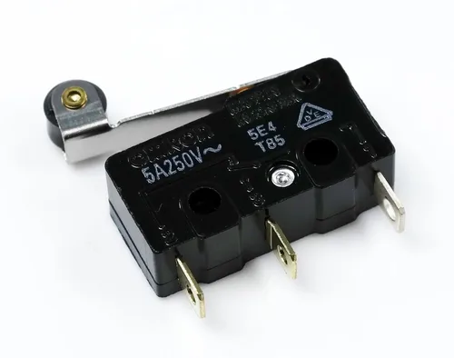 Vista 4 de Omron SS5GL2 Microswitch 125 VAC, interruptor de límite de micro 5A, rodillo de bisagra, acción momentánea a presión (paquete de 5)