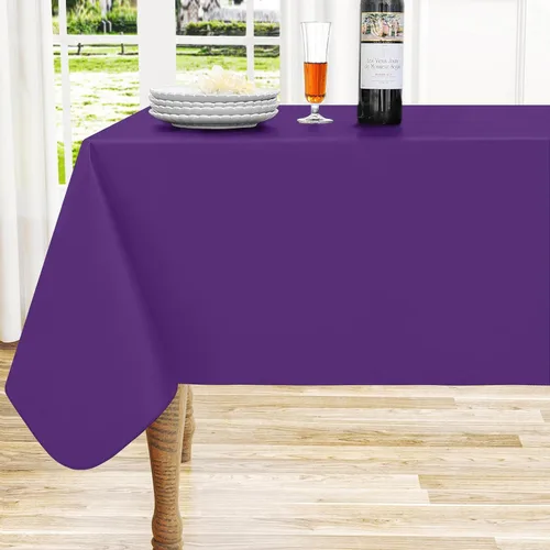Vista 35 de homing - Mantel cuadrado de vinilo, mantel de plástico impermeable y a prueba de derrames con respaldo de franela, cubierta de mesa fácil de limpiar
