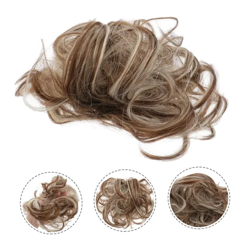 Vista 8 de Mikinona Extensión de pelo de cola moño elástico para mujeres accesorios para el cabello (6ah613)