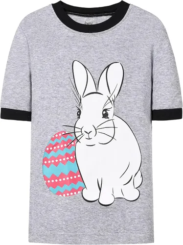 Vista 2 de Joyond Easter Pajamas For Boys Girls Soft Cotton Kids Bunny Pjs Set Size 2T-12Years