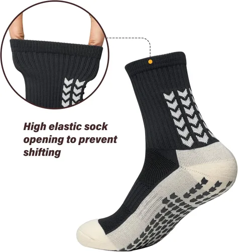 Vista 5 de Calcetines de fútbol antideslizantes, calcetines de fútbol para hombre, para fútbol, baloncesto, hockey, regalo mochila de fútbol (color al azar)