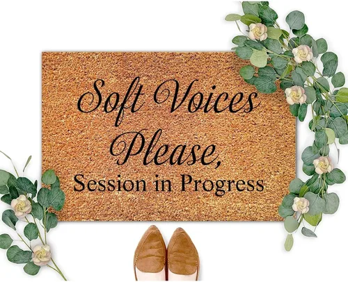 Vista 22 de SILYHEART The Violence of The Wicked Will Drag Them Away Coir Mat Doormats Motivational Quote Rustic Weather Resistant Non Slip Mat for Front Porch