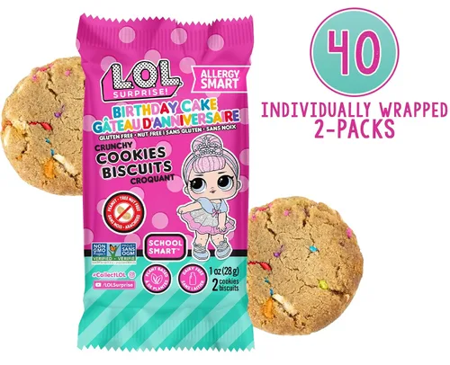 Vista 3 de Allergy Smart Galletas crujientes Sin gluten, sin nueces, sin huevo, sin soja, sin lácteos, sin OMG, Kosher Delicioso aperitivo escolar a base