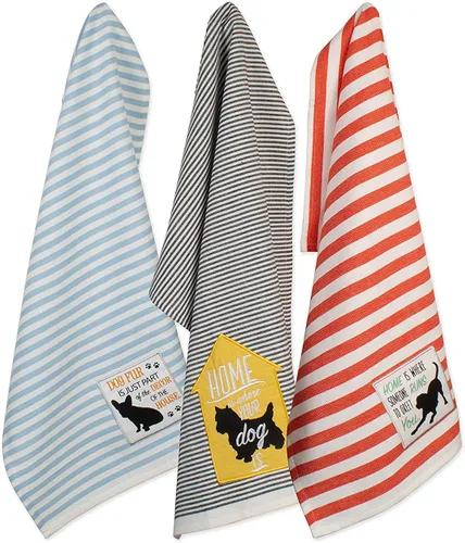 Vista 14 de DII Everyday Pets Kitchen Collection - Juego de toallas absorbentes de cocina, 18 x 28 pulgadas, Beware, 3