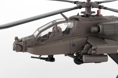 Vista 6 de Daron Sello Postal Boeing AH-64D Apache Longbow Modelo de exhibición de fundición a escala 1/100 con soporte, mediano