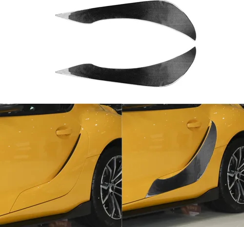 Vista 25 de Adhesivo de Fibra de Carbono Premium Real para Ventana de Coche, Pilar A, Panel Triangular, Anticolisión, Compatible con Toyota Supra GR A90 A91 MK5