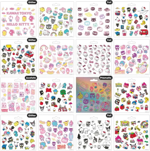 Vista 4 de Sanrio Hello Kitty and Friends Stickerland - Bloc de adhesivos multisustrato (16 páginas)