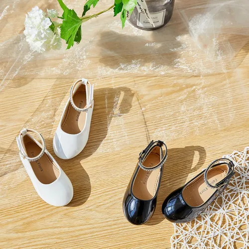 Vista 2 de Felix Flora Zapatos de vestir para niña con flores zapatos planos para niña para fiesta escuela boda