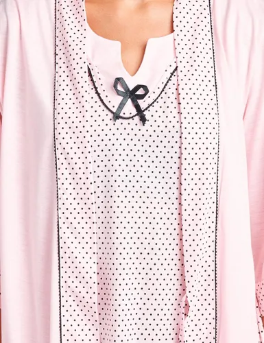 Vista 6 de Casual Nights Conjunto de camisón y bata de 2 piezas para mujer