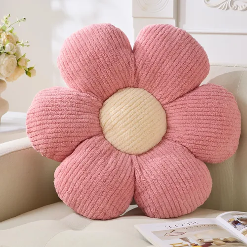 Vista 24 de Almohada de flores, almohadas azules, lindas margaritas, cojín decorativo para el hogar, para cama, sofá, sofá