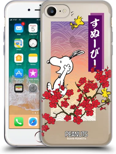 Vista 383 de Carcasa de gel para iPhone 7 Plus/iPhone 8 Plus, diseño de Snoopy Oriental de Peanuts, Badges