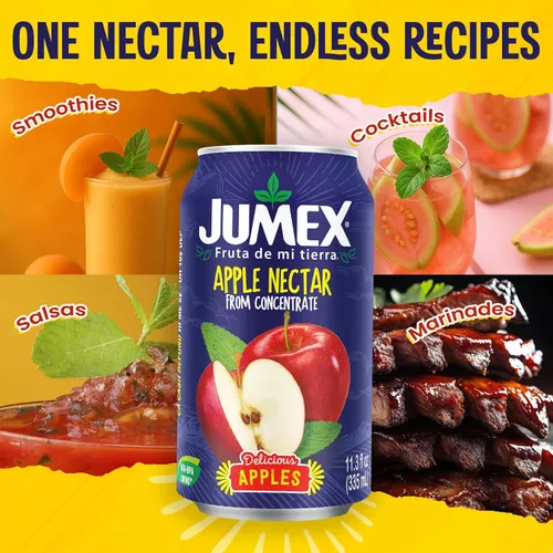 Vista 5 de Jumex Néctar de manzana Lata reciclable con forro sin BPA 11.3 onzas líquidas (paquete de 24)