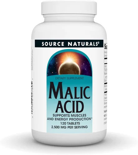 Vista 7 de Source Naturals, Ácido málico - 2,500 mg - 60 Tabletas