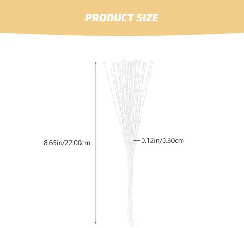 Vista 9 de Yardwe 100 piezas de cadena de perlas con cuentas ramo de perlas para decoración de boda, decoración de boda, relleno de jarrón con cuentas
