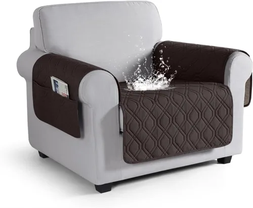 Vista 18 de VANSOFY Funda para Sofá, Fundas de Sofá Impermeables Lavables Forro Protector de Muebles Fundas de Asiento de Sofá Antideslizantes para Perros, Negro